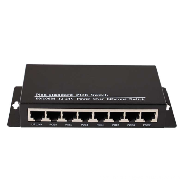 Switch de poe reverso de 8 portas para acesso em banda larga